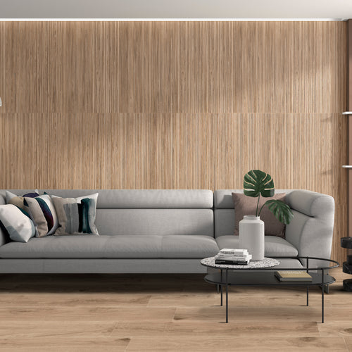 Ribbon Wood Walnut 12.4X39.4 Matte Ceramic