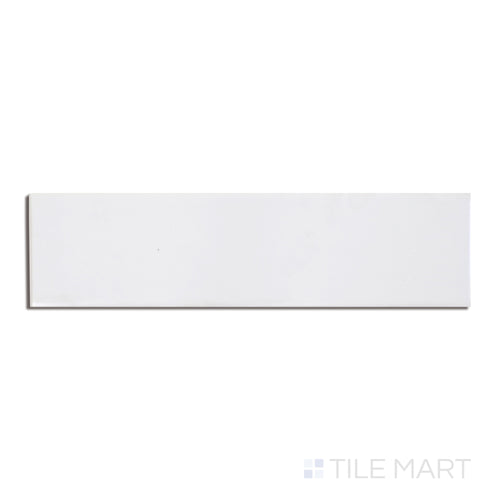 Basics White 3X12 Glossy Ceramic 3" Bullnose
