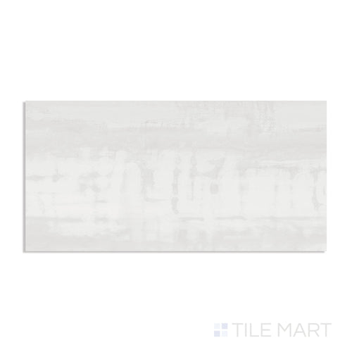 Metal Lux White 24X48 Polish Porcelain