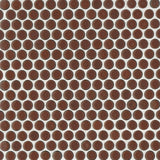 360° Cardinal 3/4" Penny Round Gloss Glazed Porcelain Mosaic