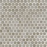 360° Pumice 3/4" Penny Round Matte Glazed Porcelain Mosaic