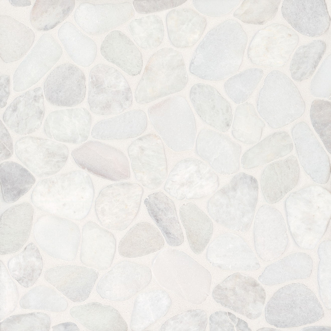 Waterbrook Sliced Pebble Stone Mosaic 12X12 Thassos