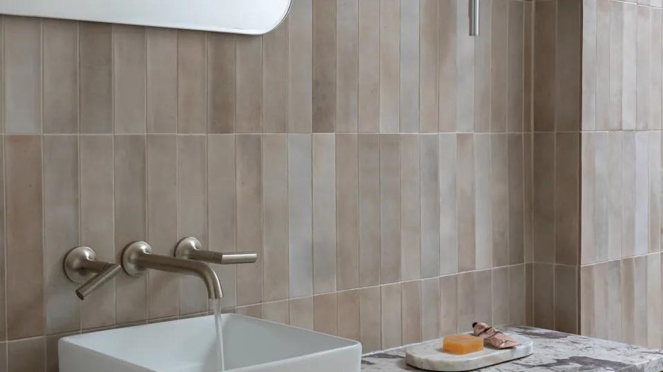 Why Vertically Stacked Tile Designs Are Trending In Bathrooms And Kitchens