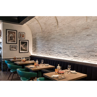 The Avondale decorative tile collection enhances interiors with a mix of contemporary, industrial, rustic, and farmhouse elements. Its bold design is perfect for unique, textured spaces.