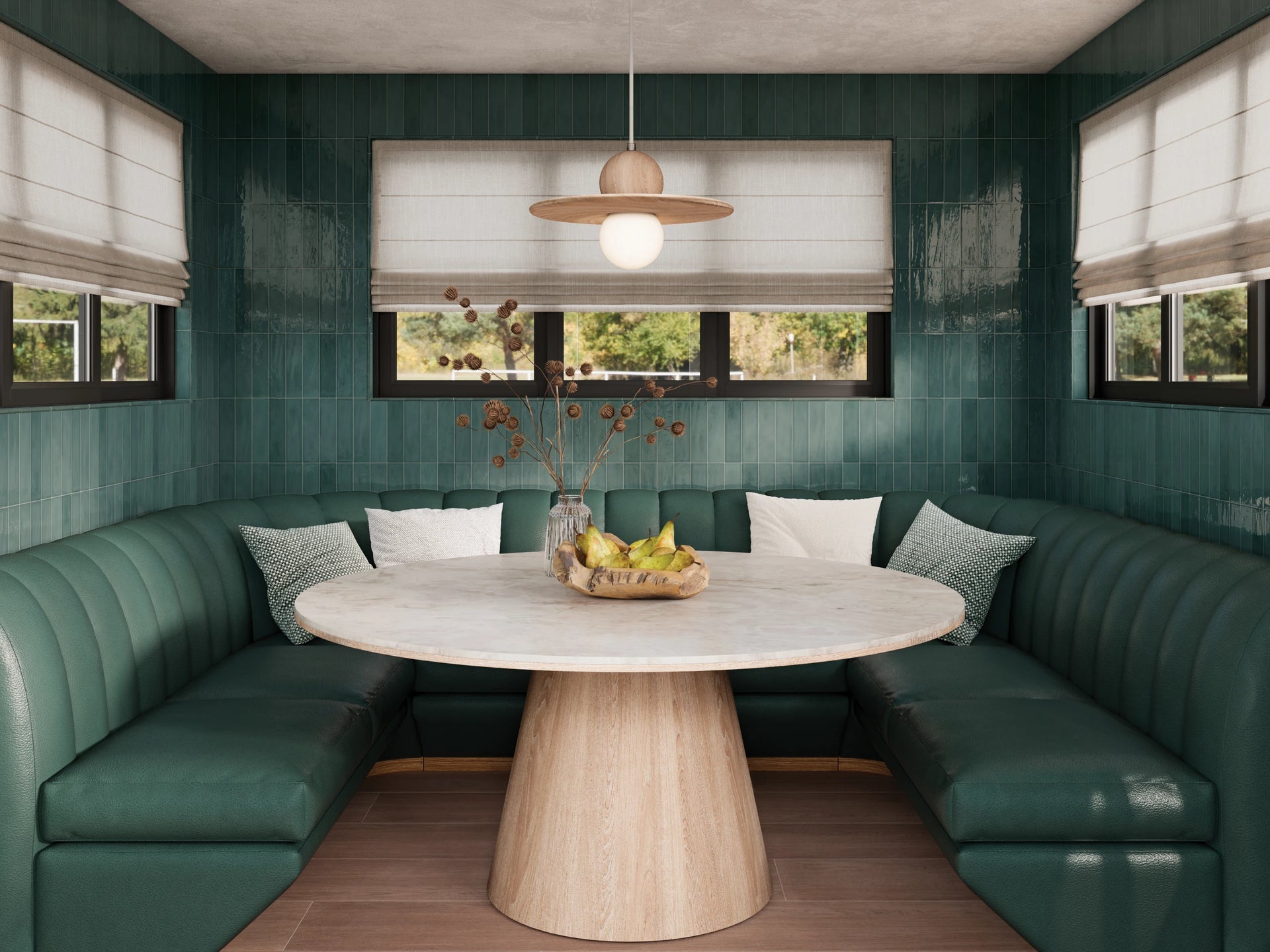 The Marin zellige handmade tile collection combines contemporary, rustic, Mediterranean, and coastal aesthetics, adding a handcrafted, artisanal touch to interiors.