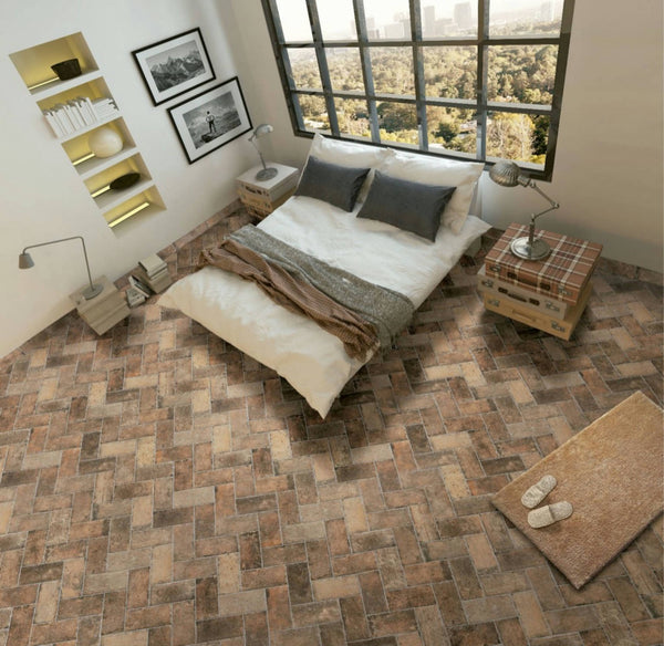 Inspired by the raw beauty of urban lofts and vintage industrial design, the Chicago tile collection brings a bold, decorative touch to any space