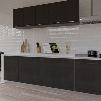The Maui tile collection offers a perfect mix of subway and decorative tile styles, making it a versatile choice for contemporary, coastal, and transitional interiors