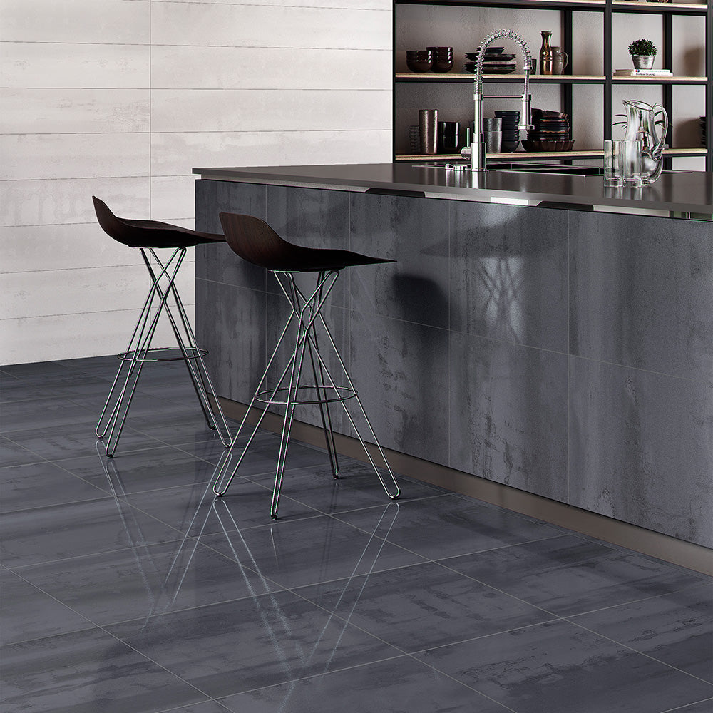 The Metal Lux tile collection showcases a bold metal look, seamlessly blending contemporary, rustic, industrial, and transitional styles. With its sleek metallic finish and edgy aesthetic, this collection adds a modern, high-impact statement to any space.