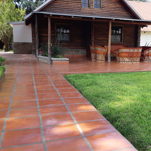The Lincoln Pavers tile collection showcases a handcrafted terracotta look, bringing rustic and farmhouse charm to any space