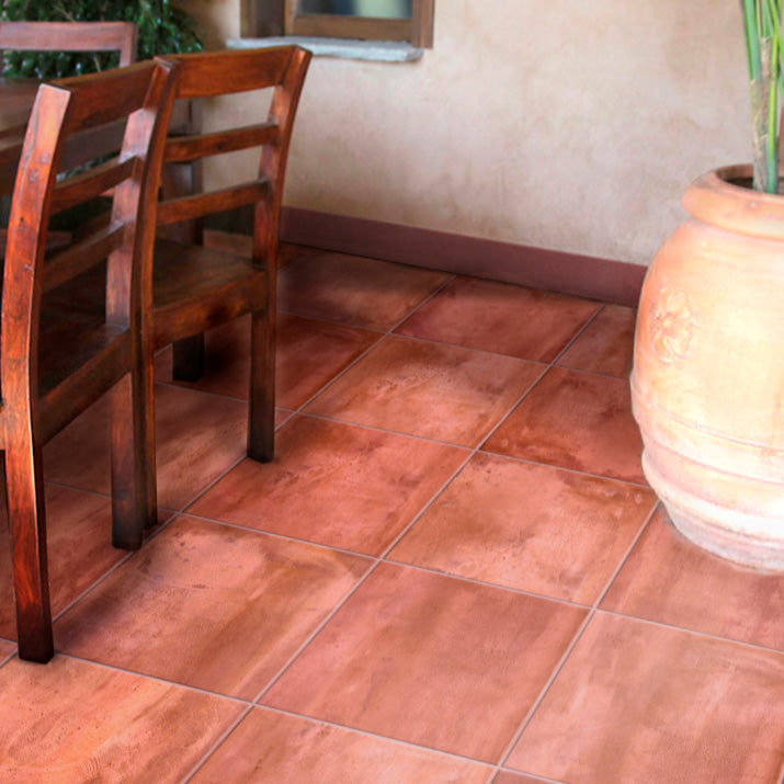 The Terracotta Italian Saltillo tile collection exudes rustic charm with its warm, earthy tones and handcrafted appeal. Perfect for farmhouse, bohemian, and traditional interiors, this collection brings a timeless Mediterranean feel to any space.