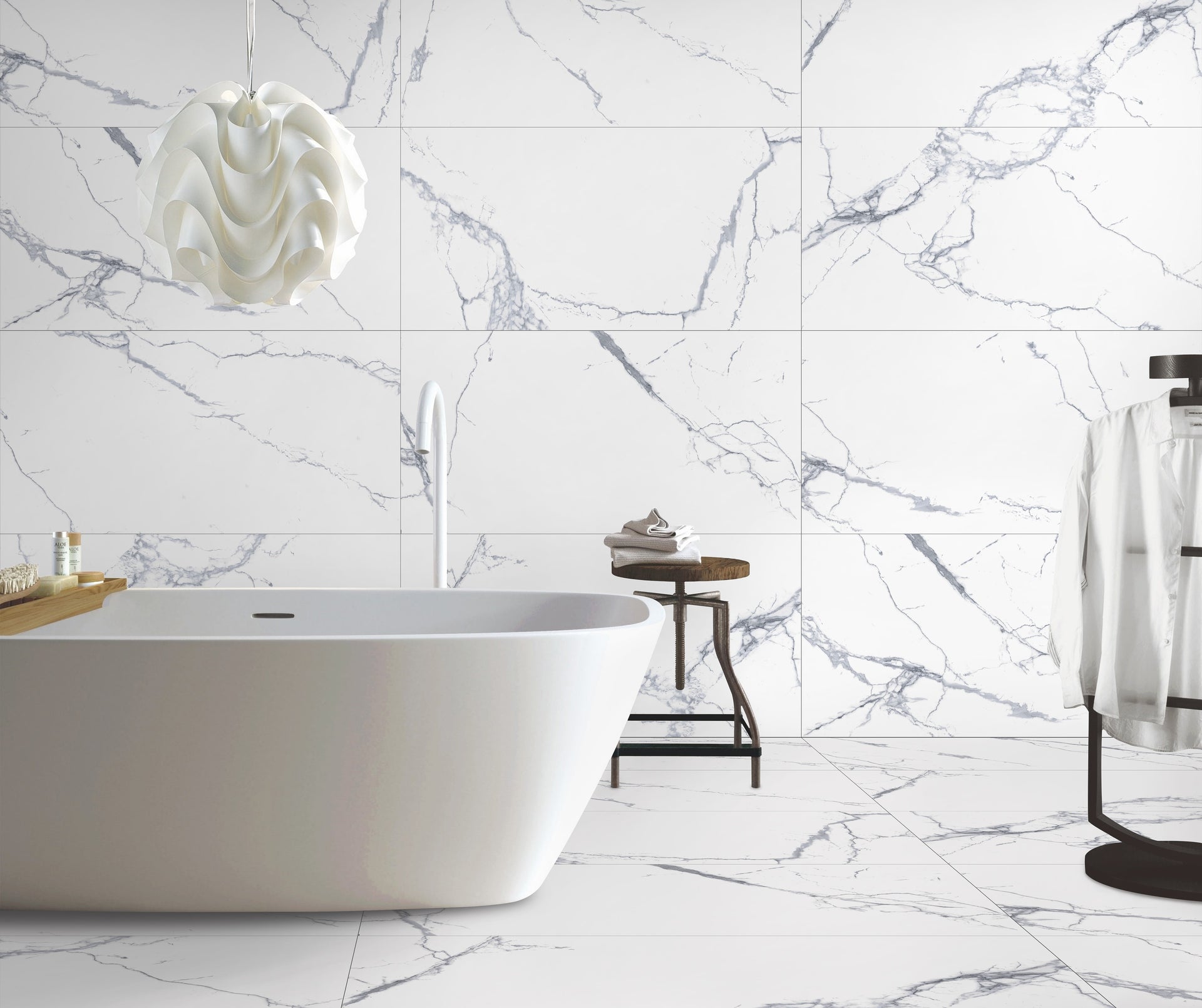 The Select White tile collection embodies the elegance of marble with a clean, sophisticated aesthetic. Designed for