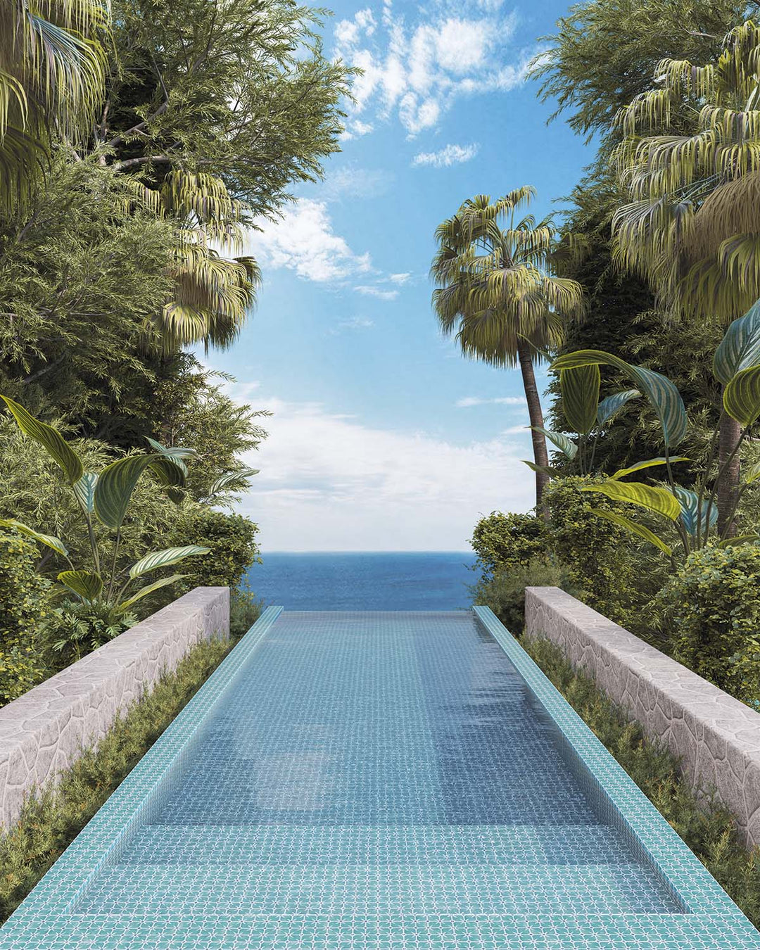 The Caliope collection is a bold decorative tile series with intricate patterns and vibrant textures. Inspired by Mediterranean and coastal aesthetics, it blends encaustic and bohemian styles for a striking, artistic finish.