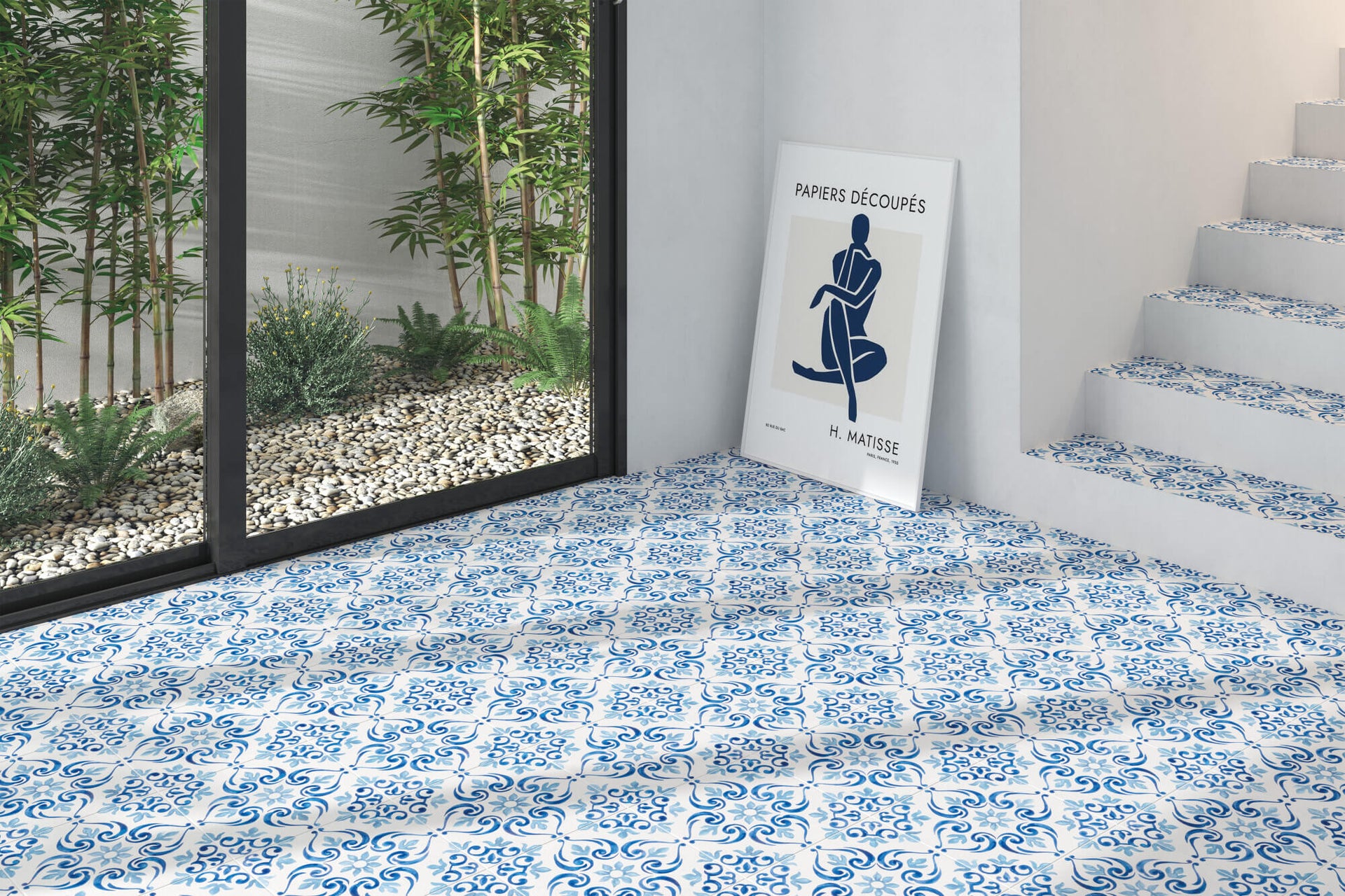 The Mestral decorative tile collection embraces Mediterranean flair with encaustic and bohemian influences. Its intricate designs bring warmth and artistry to contemporary spaces.