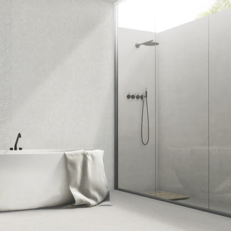 The Pietra Coral collection brings the timeless appeal of concrete to contemporary, farmhouse, and coastal interiors. With Scandinavian and minimalist influences, it creates a refined, transitional space.