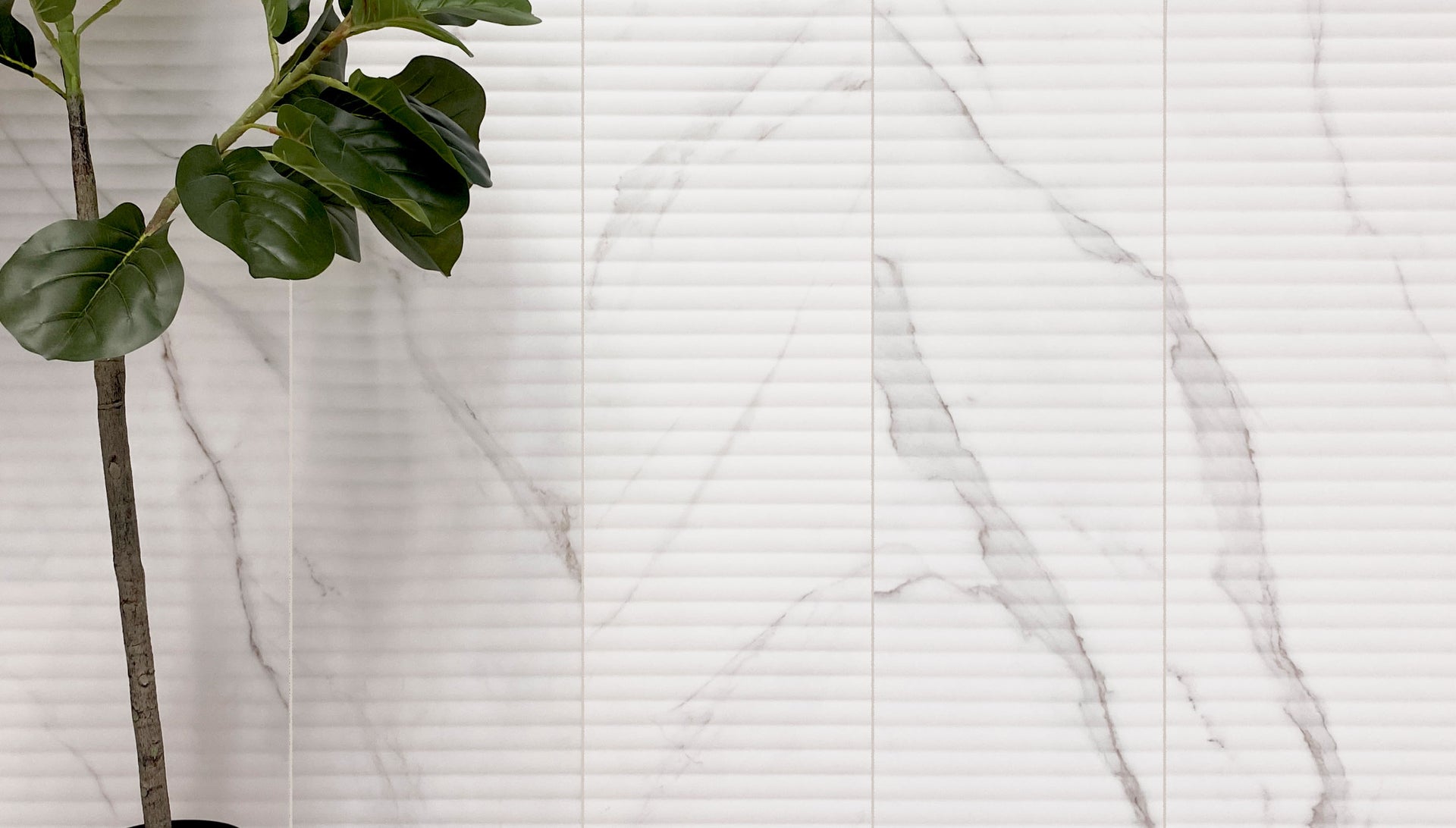 Upgrade your space with the luxurious Thomas marble-look tile, designed for modern, mid-century modern, and eclectic interiors
