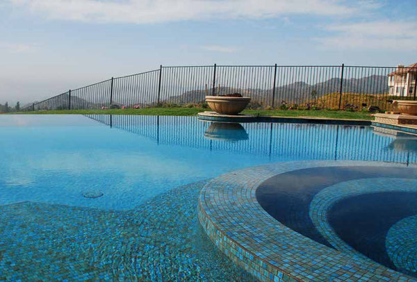 Omega Collection from Fujiwa features premium 3D textured decorative pool tiles, designed to enhance contemporary, eclectic, and coastal aesthetics