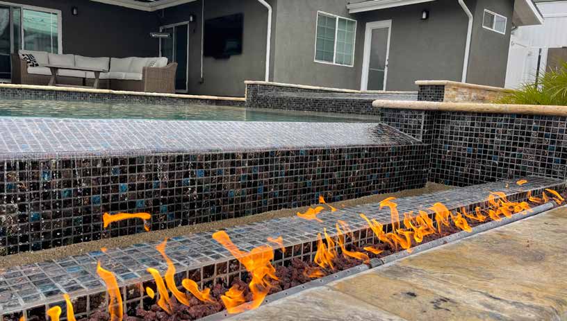 Saga Collection from Fujiwa presents high-quality decorative pool tiles, ideal for contemporary, eclectic, and coastal aesthetics