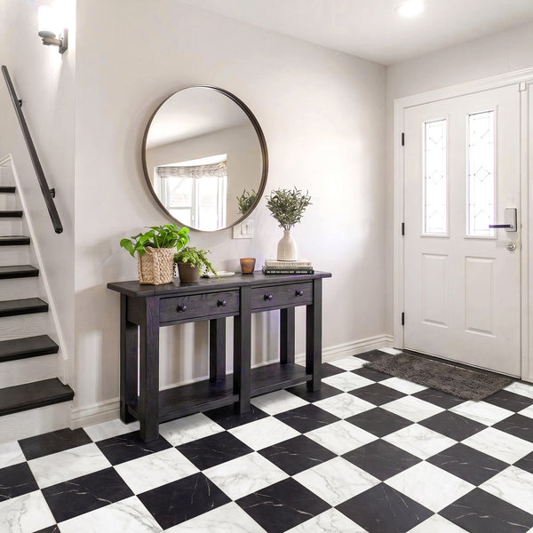 Parisian Checkerboard Tiles