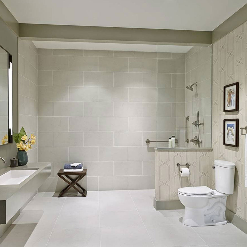 Sleek, modern, and effortlessly stylish—the Dimensions tile collection embodies industrial and Scandinavian design with a contemporary concrete look. Ideal for minimalist interiors, this tile adds sophistication to any space.