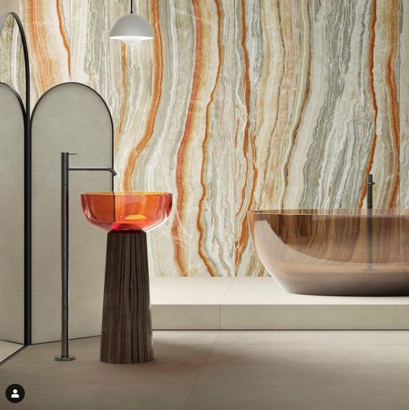 The Exotic Stone tile collection combines the elegance of marble with artistic decorative designs. Perfect for contemporary, traditional, and transitional interiors, this collection adds a refined and luxurious touch to any space.