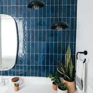 The Cloe zellige subway tile collection combines modern, rustic, Mediterranean, encaustic, and eclectic elements. Its handcrafted look adds depth and charm to any design.