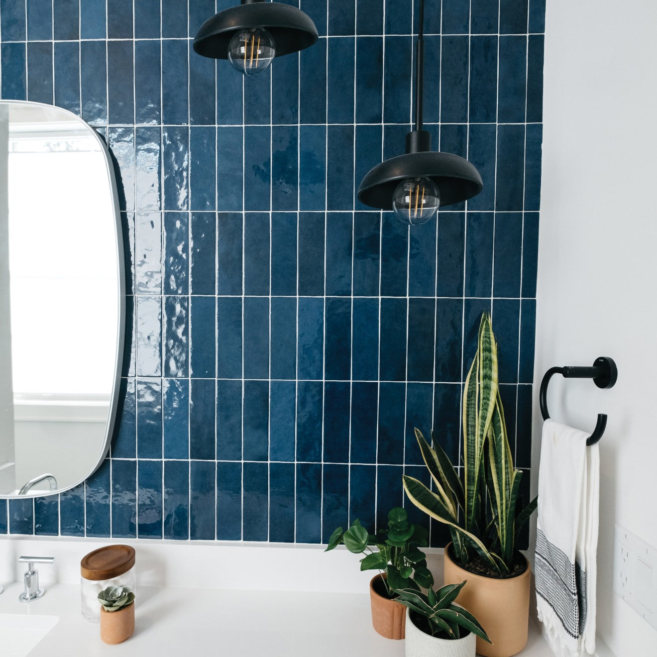 The Cloe zellige subway tile collection combines modern, rustic, Mediterranean, encaustic, and eclectic elements. Its handcrafted look adds depth and charm to any design.