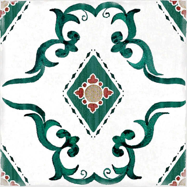 Andratx Green 6X6 Glossy Porcelain