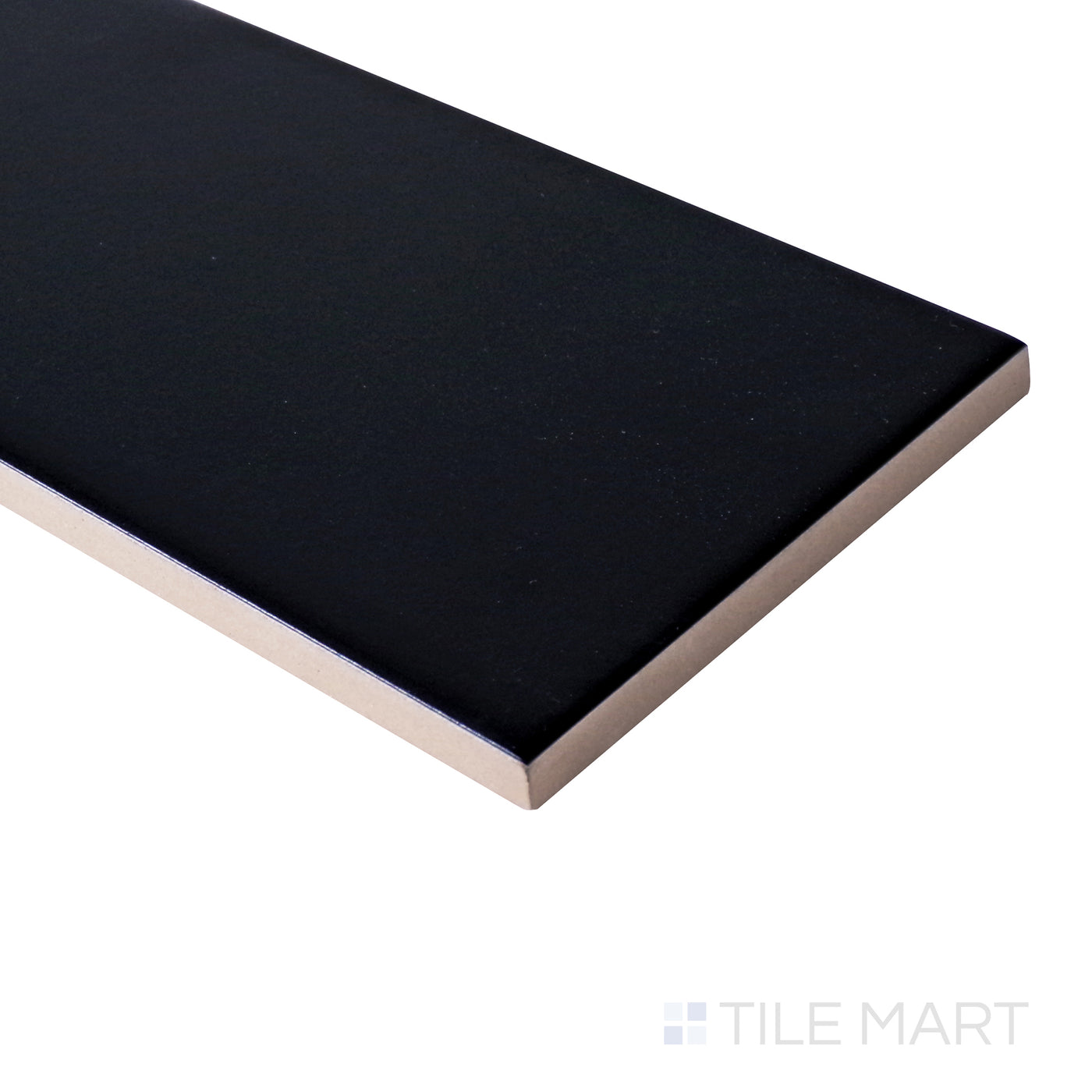Basics Ceramic Field Tile 3X12 Black Matte