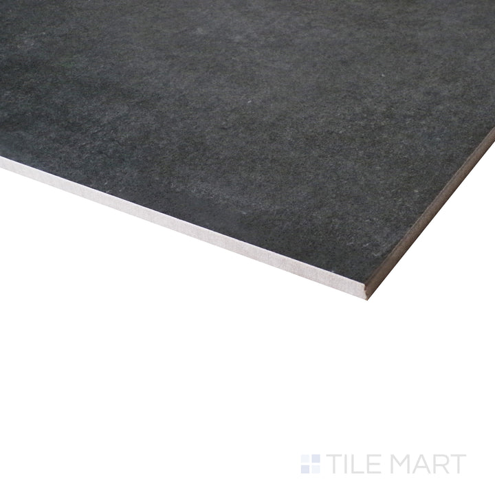 A bold, industrial aesthetic is highlighted in this angled shot, emphasizing the dark anthracite hues and matte surface.