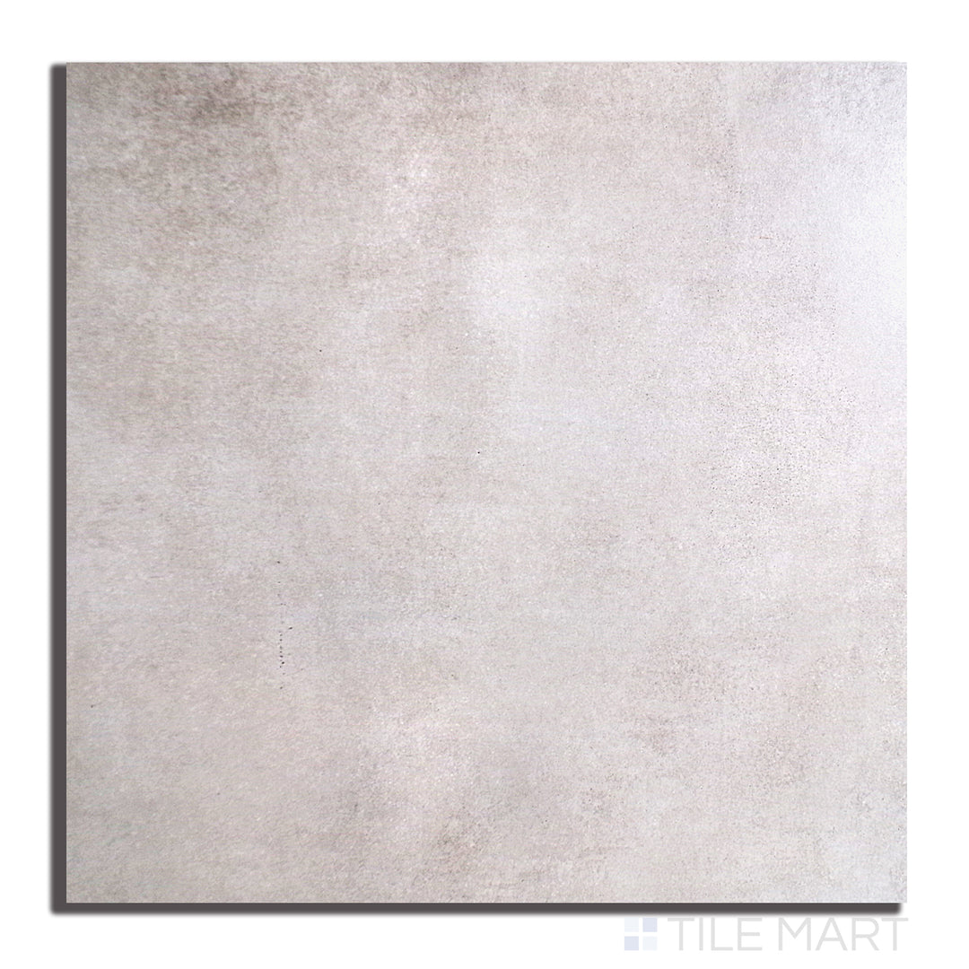 Top-down shot of Concrete Beige 48X48 Matte Porcelain, a spacious tile with a warm beige color and an industrial-style matte surface.