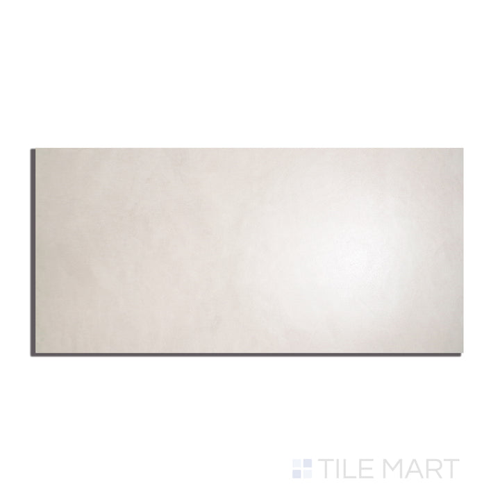 Close-up top-view of Creos Cookie 12X24 Matte Porcelain, emphasizing soft warm hues and a smooth matte texture for a timeless appeal.