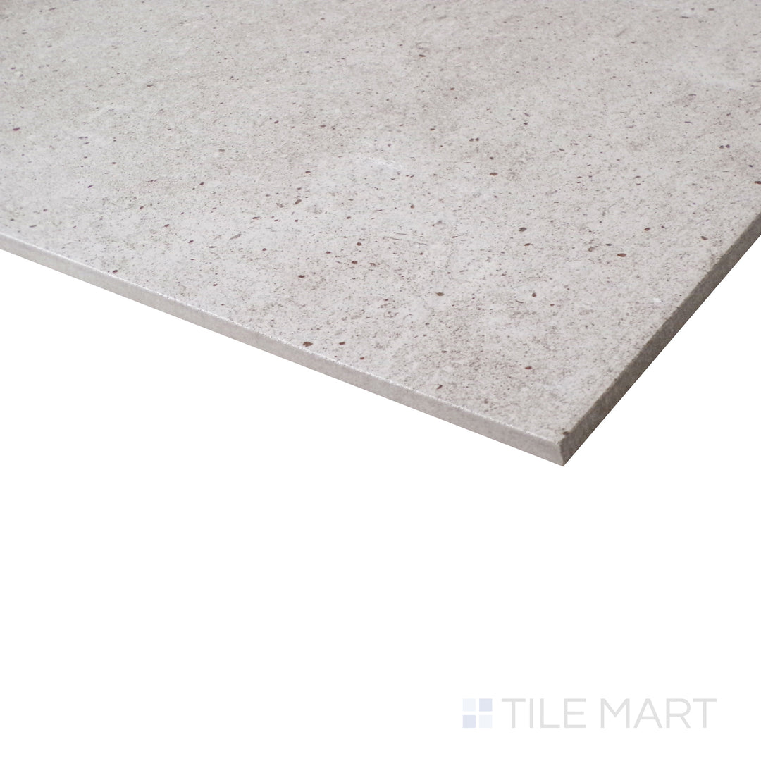 An angled shot highlights the muted sage green hues, with a honed finish that softens the look for a natural appeal.