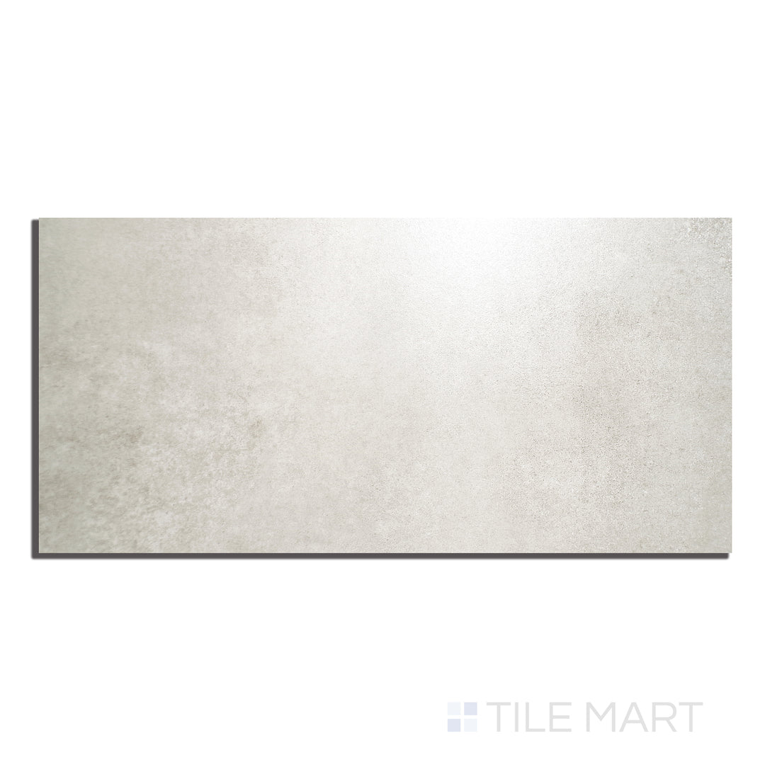 Aerial perspective of Ecocrete Aqua 18X36 Honed Porcelain, highlighting an extended format with a cool aqua hue and honed texture for a seamless, contemporary look.