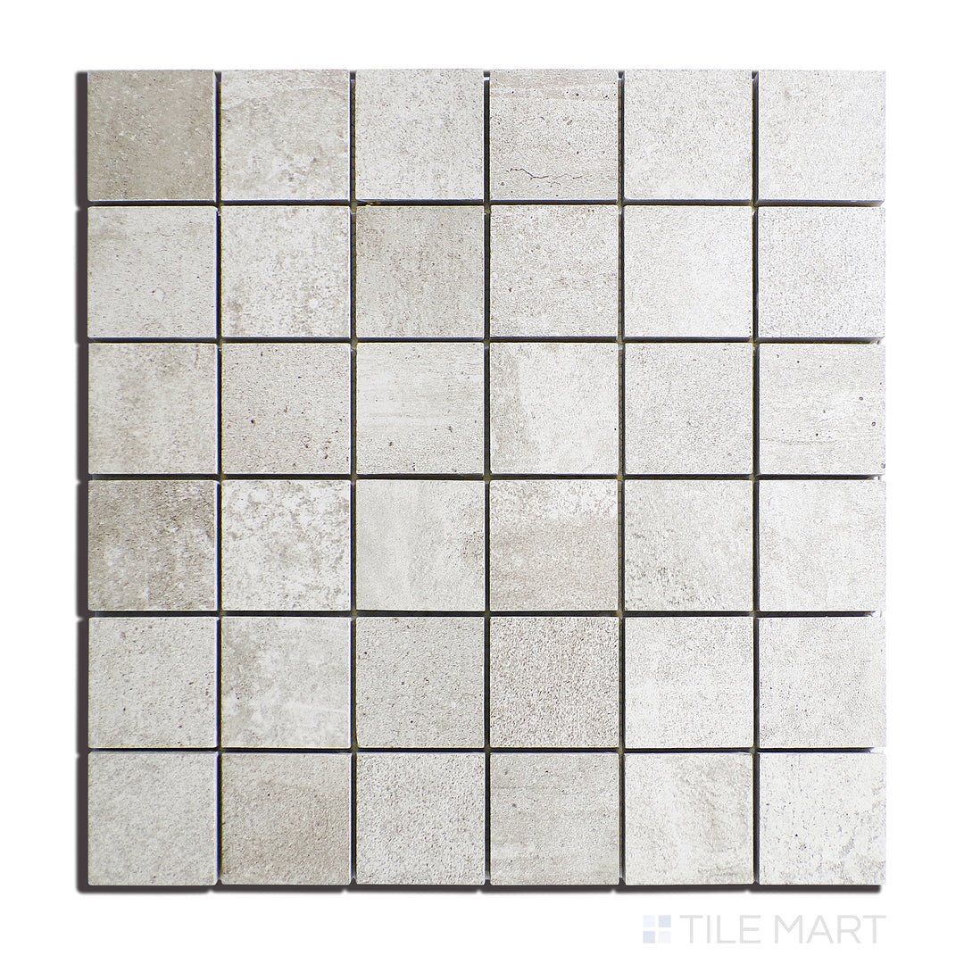 Ecocrete 2X2 Square Porcelain Mosaic 12X12 Aqua Matte