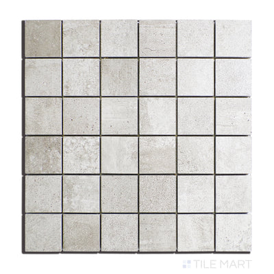 Ecocrete 2X2 Square Porcelain Mosaic 12X12 Aqua Matte
