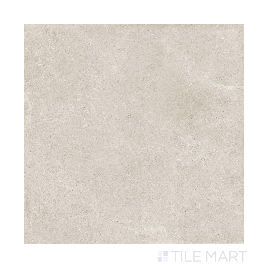 Overhead shot of Epika Pearl 48X48 Matte Porcelain, a large-format porcelain tile in a soft pearl shade with a matte finish for contemporary styling.
