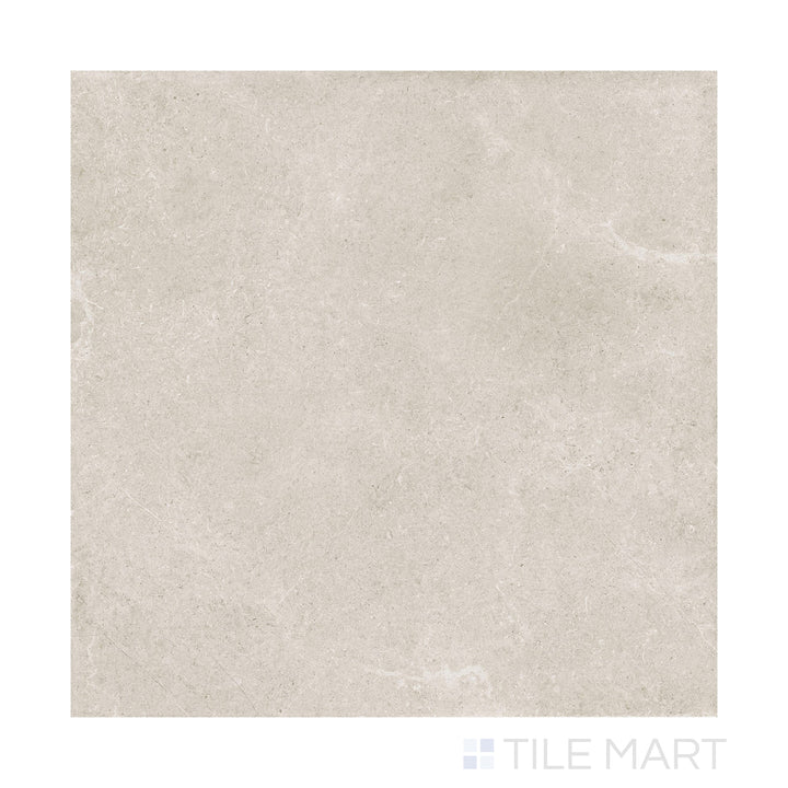 Overhead shot of Epika Pearl 48X48 Matte Porcelain, a large-format porcelain tile in a soft pearl shade with a matte finish for contemporary styling.