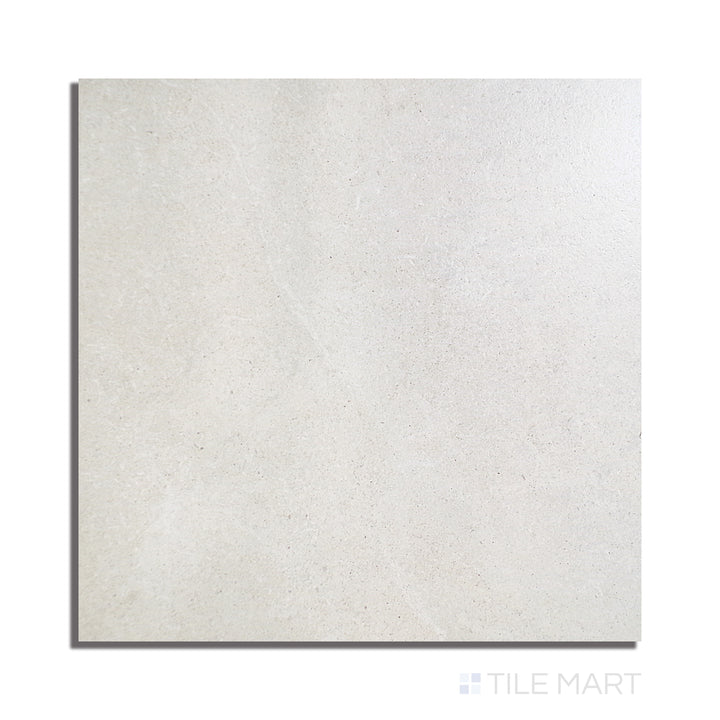 Top-down image of Epika Shell 48X48 Matte Porcelain, a neutral-toned matte tile in a large format, providing a seamless and sophisticated appearance.