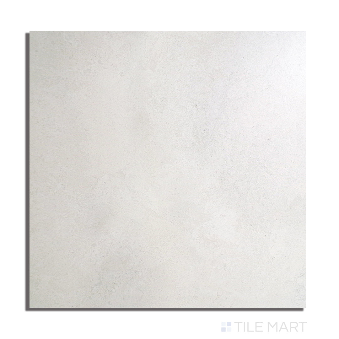 Top-down view of Epika Ivory 48X48 Matte Porcelain, showcasing a soft, neutral ivory tone with a smooth matte surface, ideal for timeless elegance.