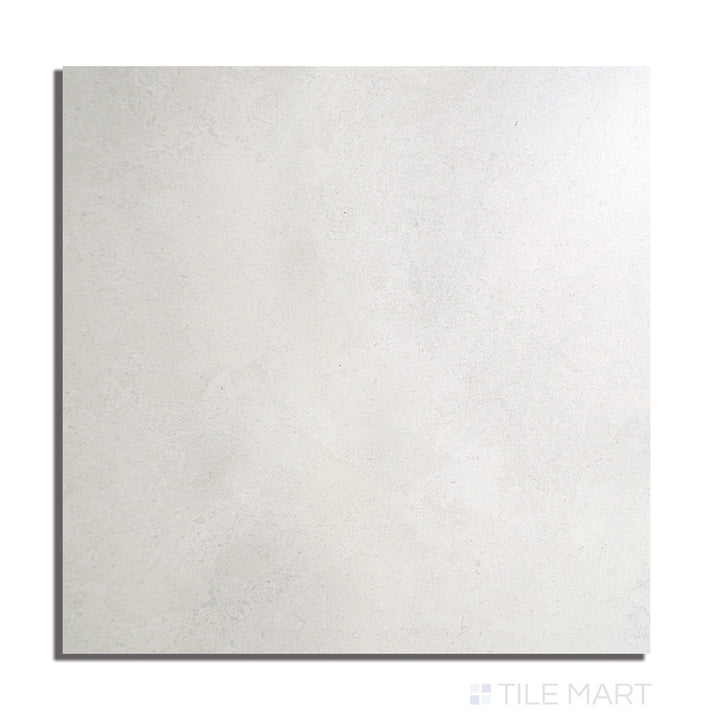 Top-down view of Epika Ivory 48X48 Matte Porcelain, showcasing a soft, neutral ivory tone with a smooth matte surface, ideal for timeless elegance.