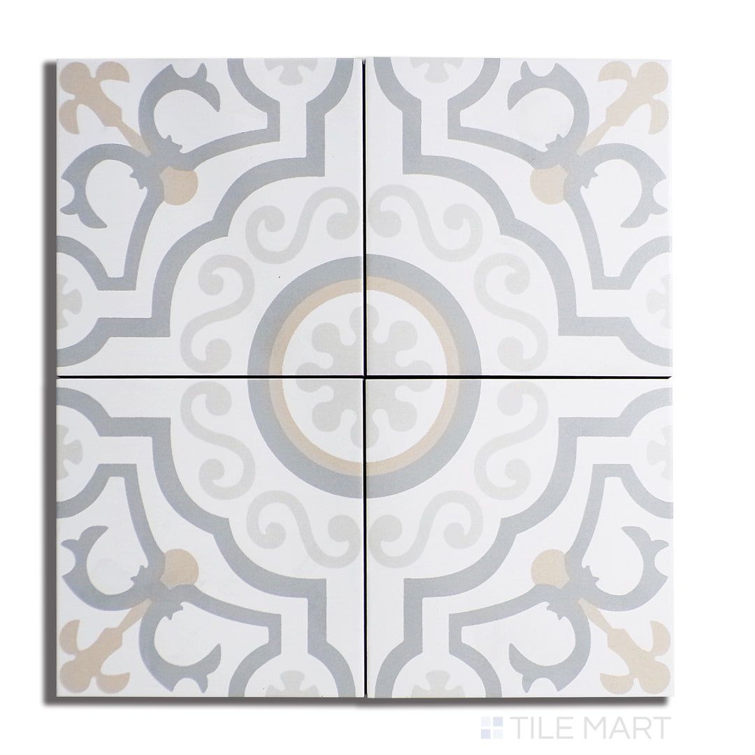 Frame 15 Porcelain Decorative Field Tile 6X6 Kali Chic Matte