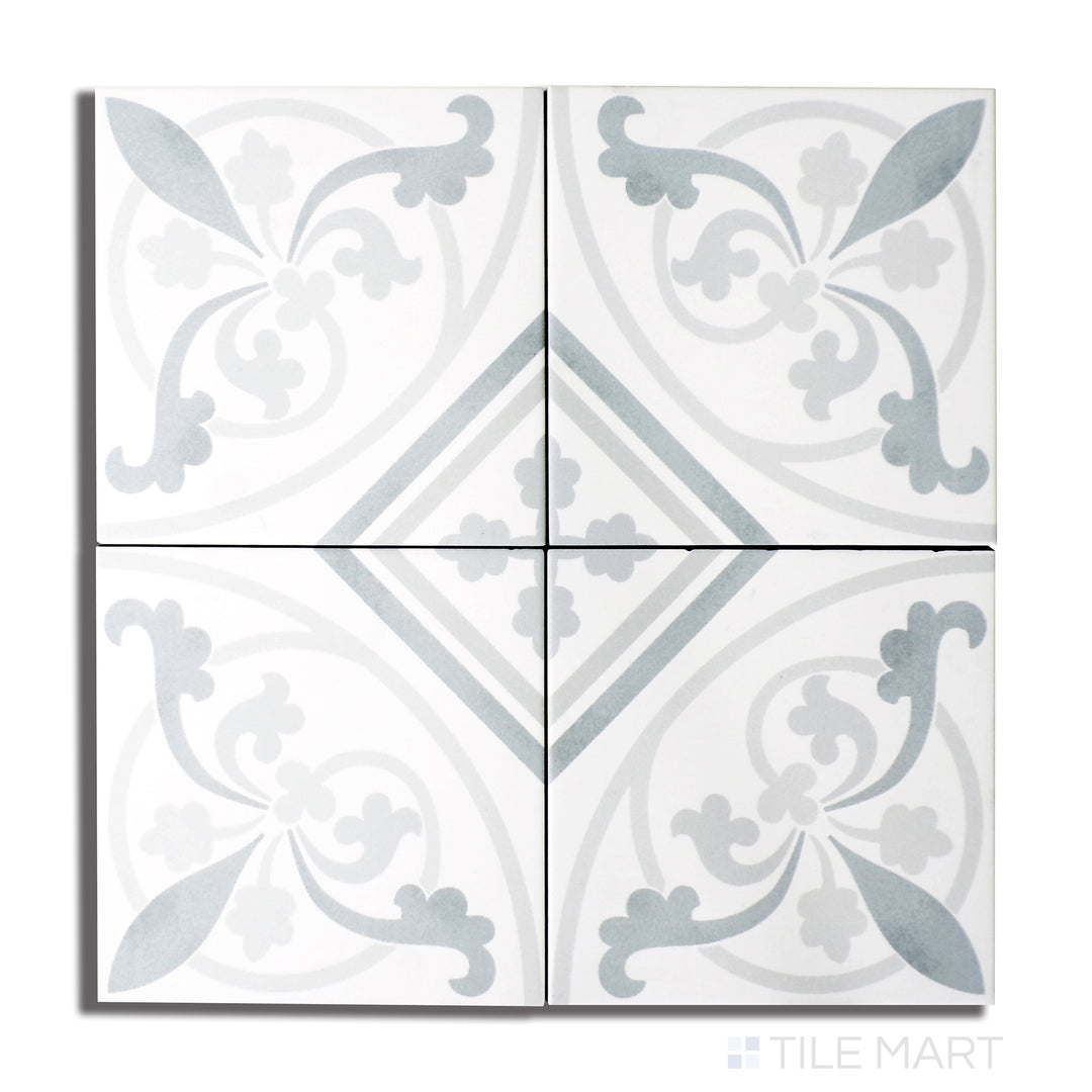 Frame 15 Porcelain Decorative Field Tile 6X6 Providence Matte
