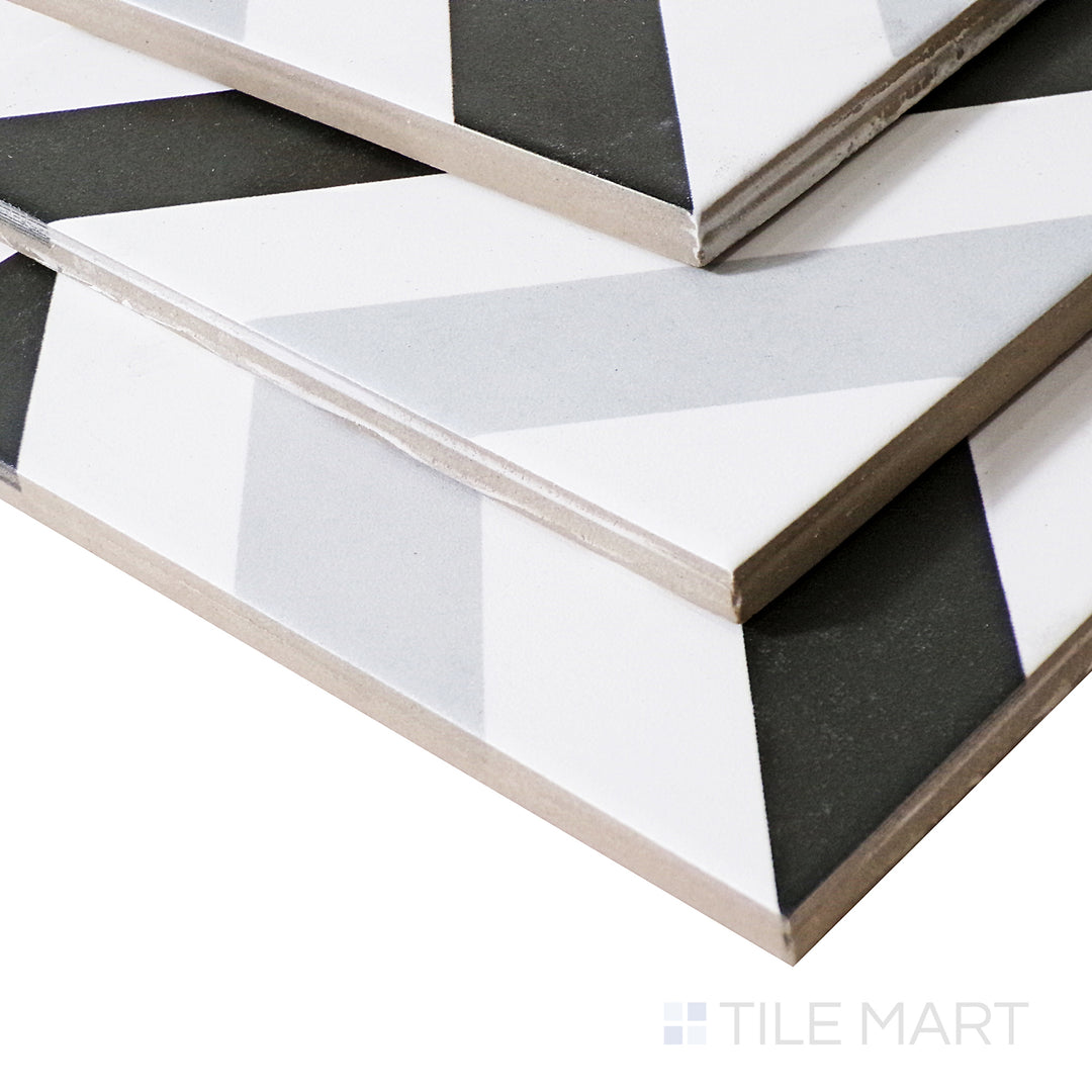 From a stylish side angle, the bold stripes of Frame 15 Stripes stand out, enhanced by the muted elegance of its matte finish.