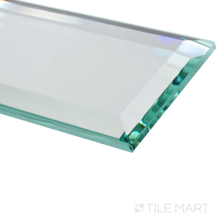 Glass Reflections Beveled Glass Field Tile 3X6 Platinum Glossy