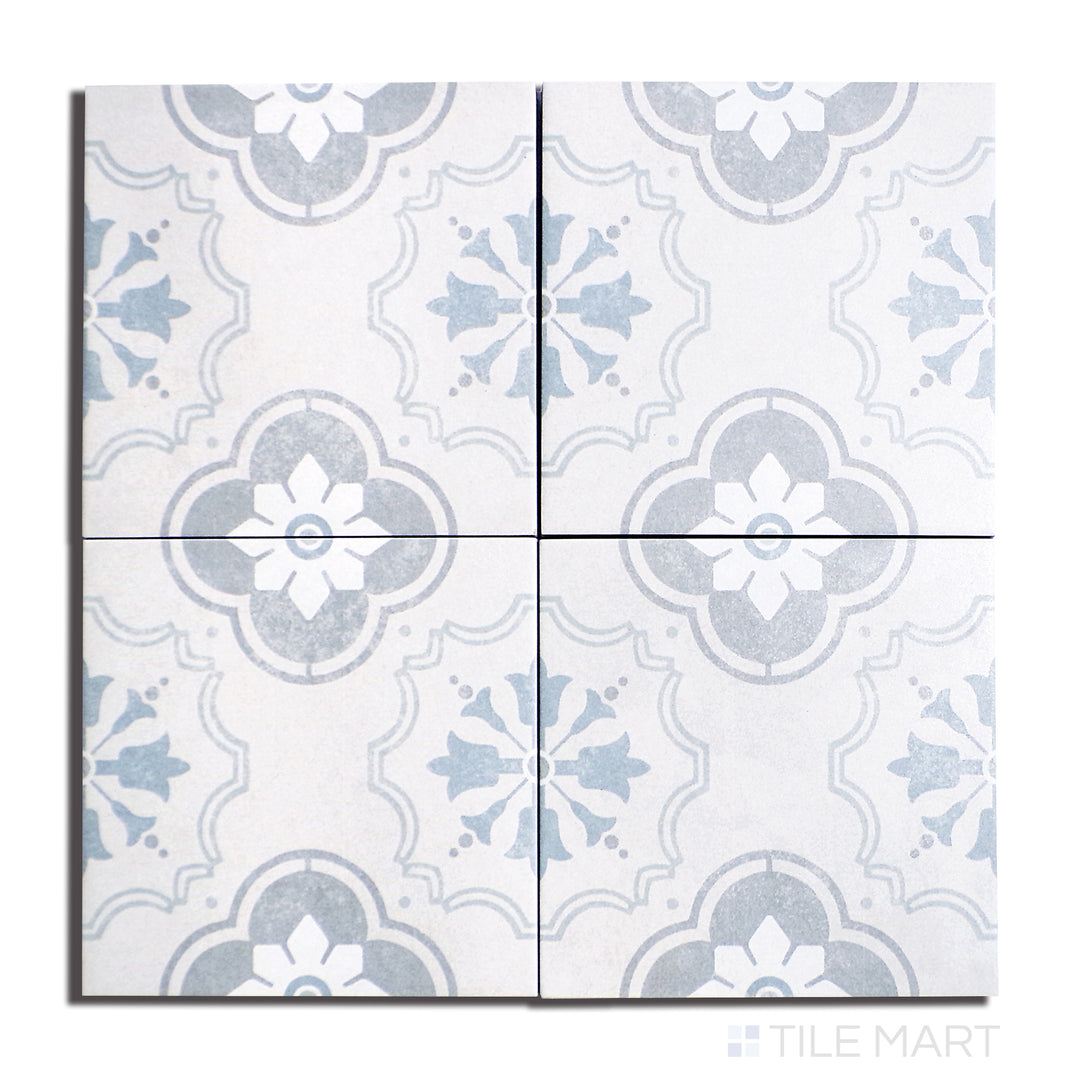 Overhead image of Hampton 15 Bridgeham 6X6 Matte Porcelain, showcasing a soft, neutral tone with a subtle matte finish.