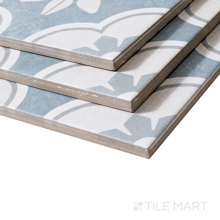 An angled close-up highlights the smooth matte texture and warm tones of this Bridgeham porcelain tile, offering a refined, modern touch.