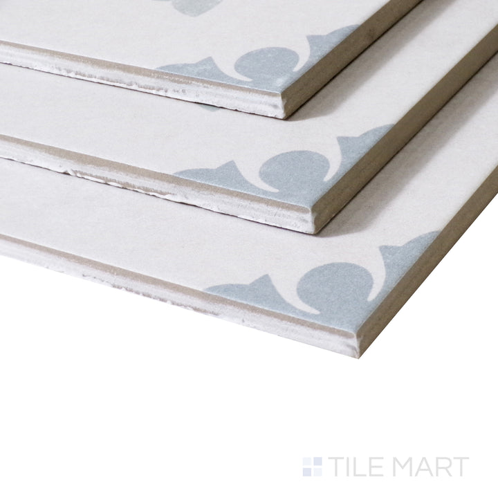 Captured from a stylish angle, this Noyack matte porcelain tile reveals its intricate details and soft, earthy hues with a smooth finish.