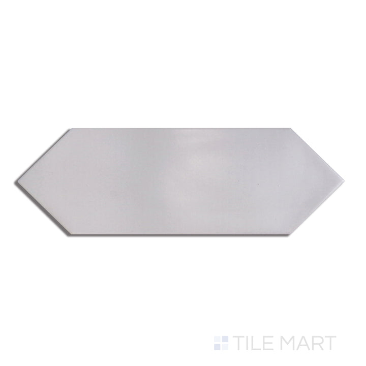Flat lay of Kite Light Grey 4X12 Matte Porcelain, displaying a refined light grey shade with a soft, muted matte texture.