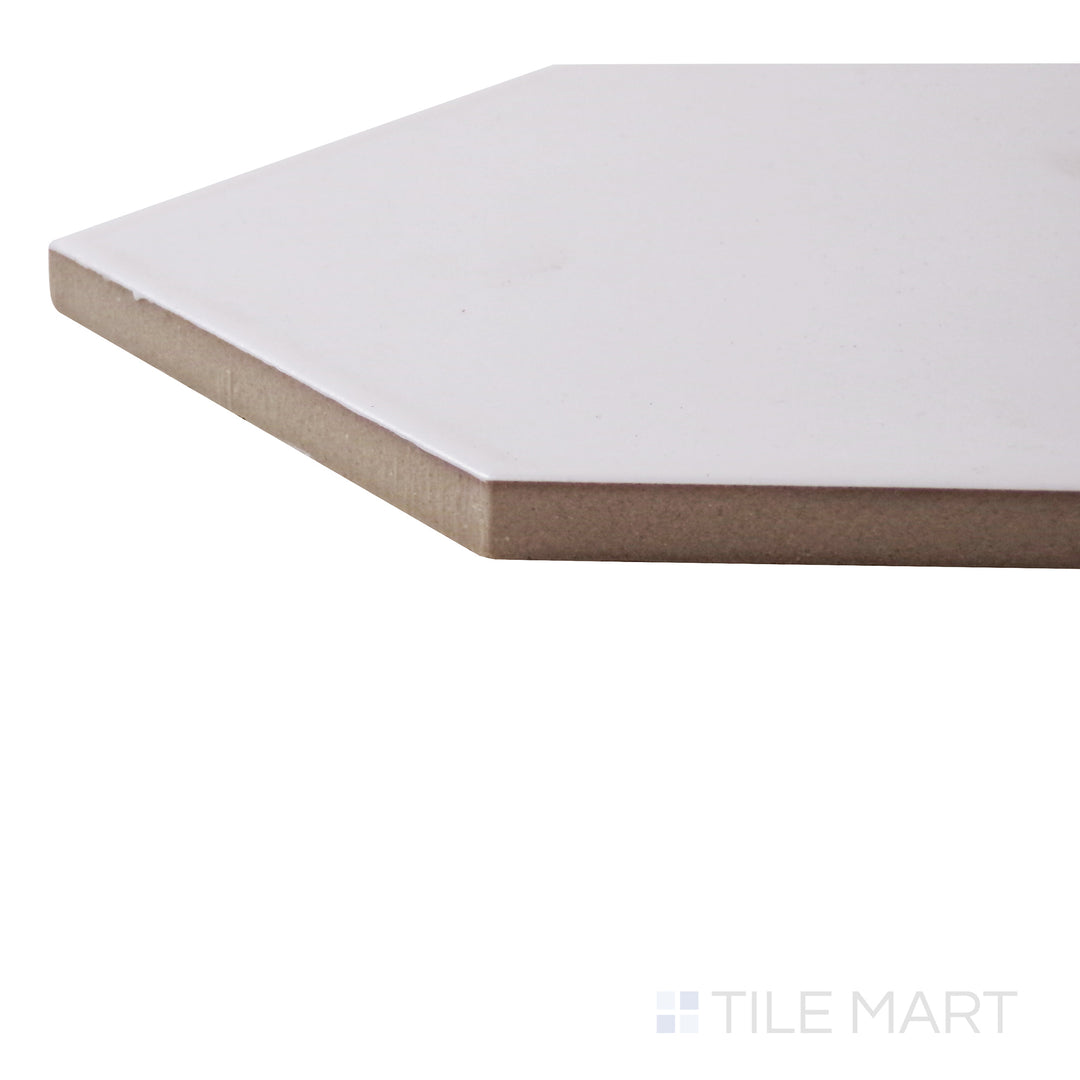 A corner shot of the Kite White 4x12 matte porcelain tile highlights its crisp white finish and subtle matte texture, adding a clean and minimalist touch to spaces.