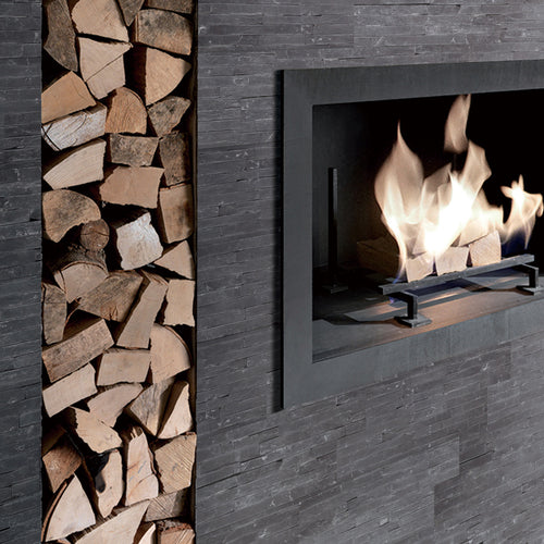 Contemporary Mini Ledgestone Charcoal 6X24 Natural Linear